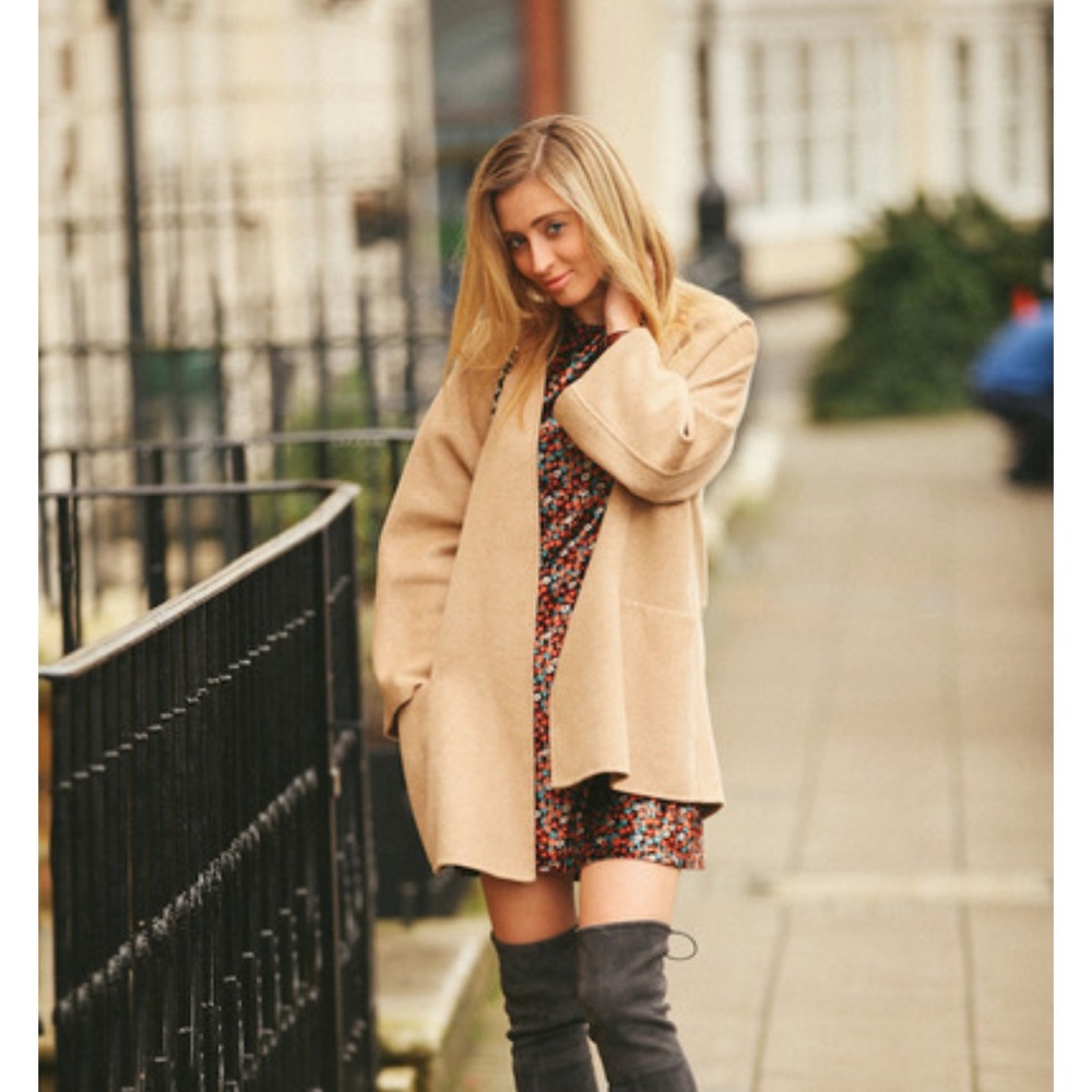 Handmade wool camel coat